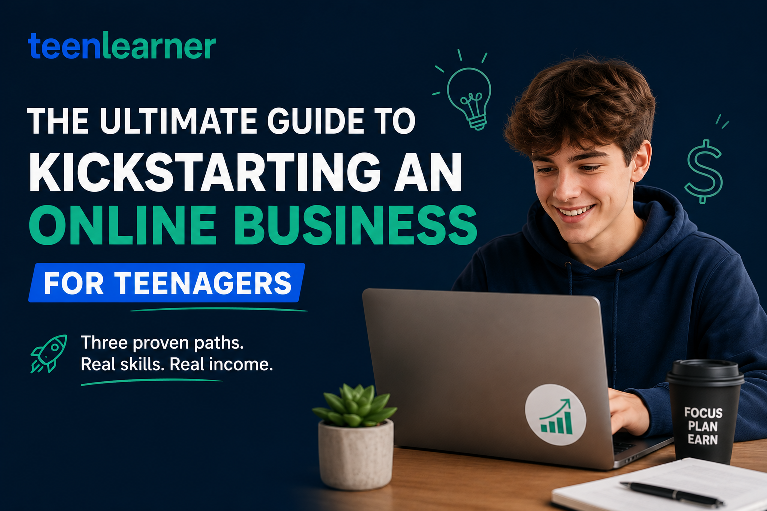 How to Start an Online Business as a Teenager: Step-by-Step 1 Online business for teenagers — three paths to earning online